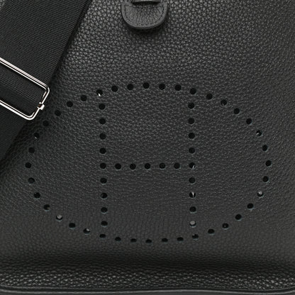 Hermes Taurillon Clemence Evelyne III PM Black 6 of 10