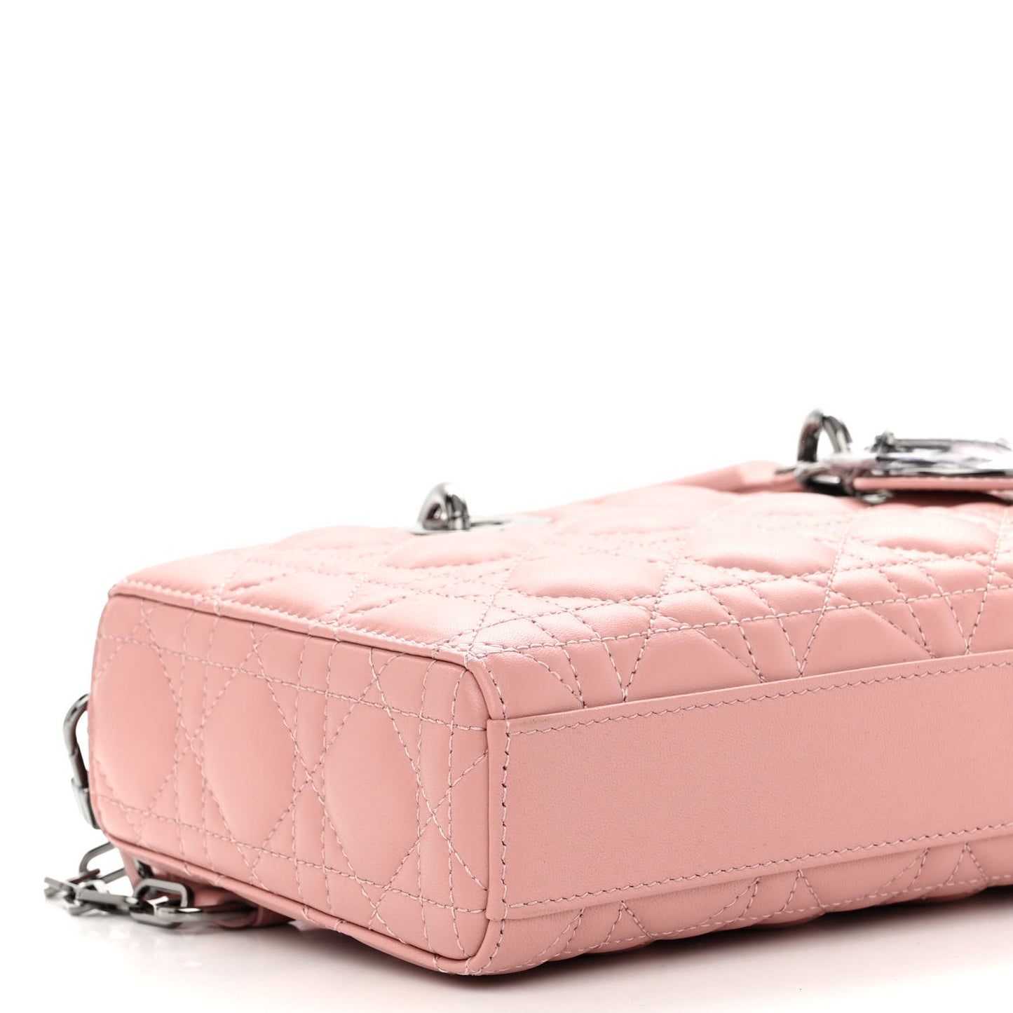 Lambskin Cannage Medium Lady D-Joy Old Rose