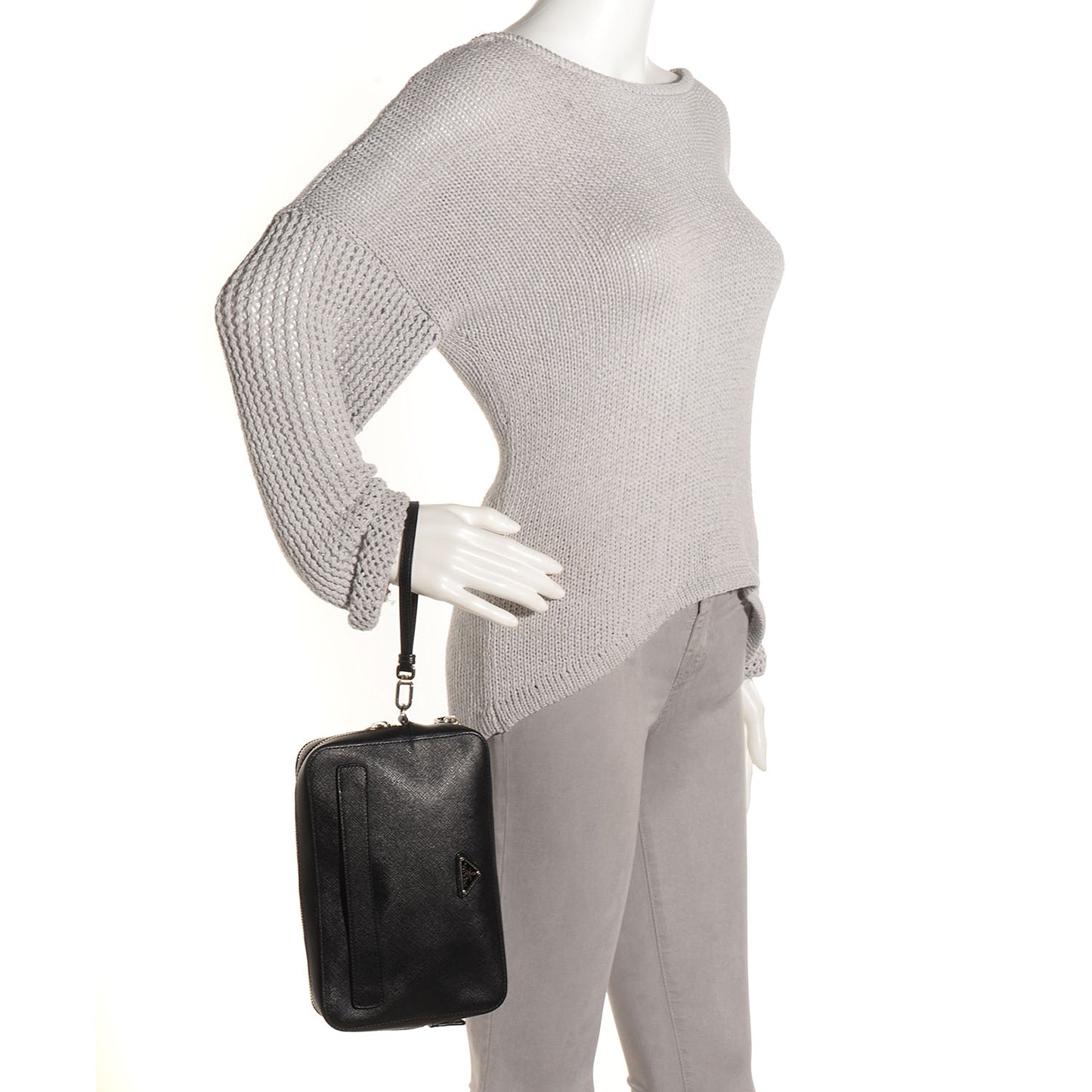 Saffiano Small Travel Bag Black