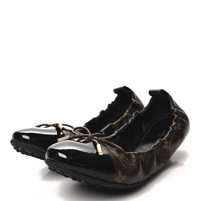 Louis Vuitton Monogram Flirty Ballerina Flats 42 Black 3 of 8