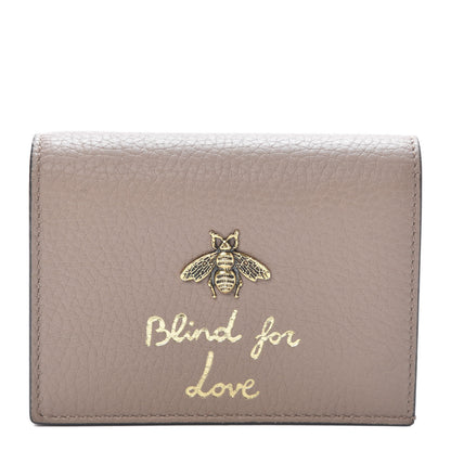 Gucci Cellarius Calfskin Blind for Love Card Case Wallet Perfect Pink 1 of 8