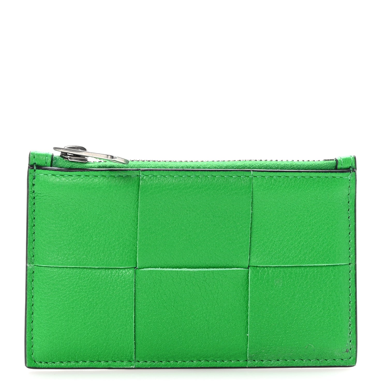 Bottega Veneta Nappa Intreccio Cassette Zipped Card Case Parakeet 1 of 8