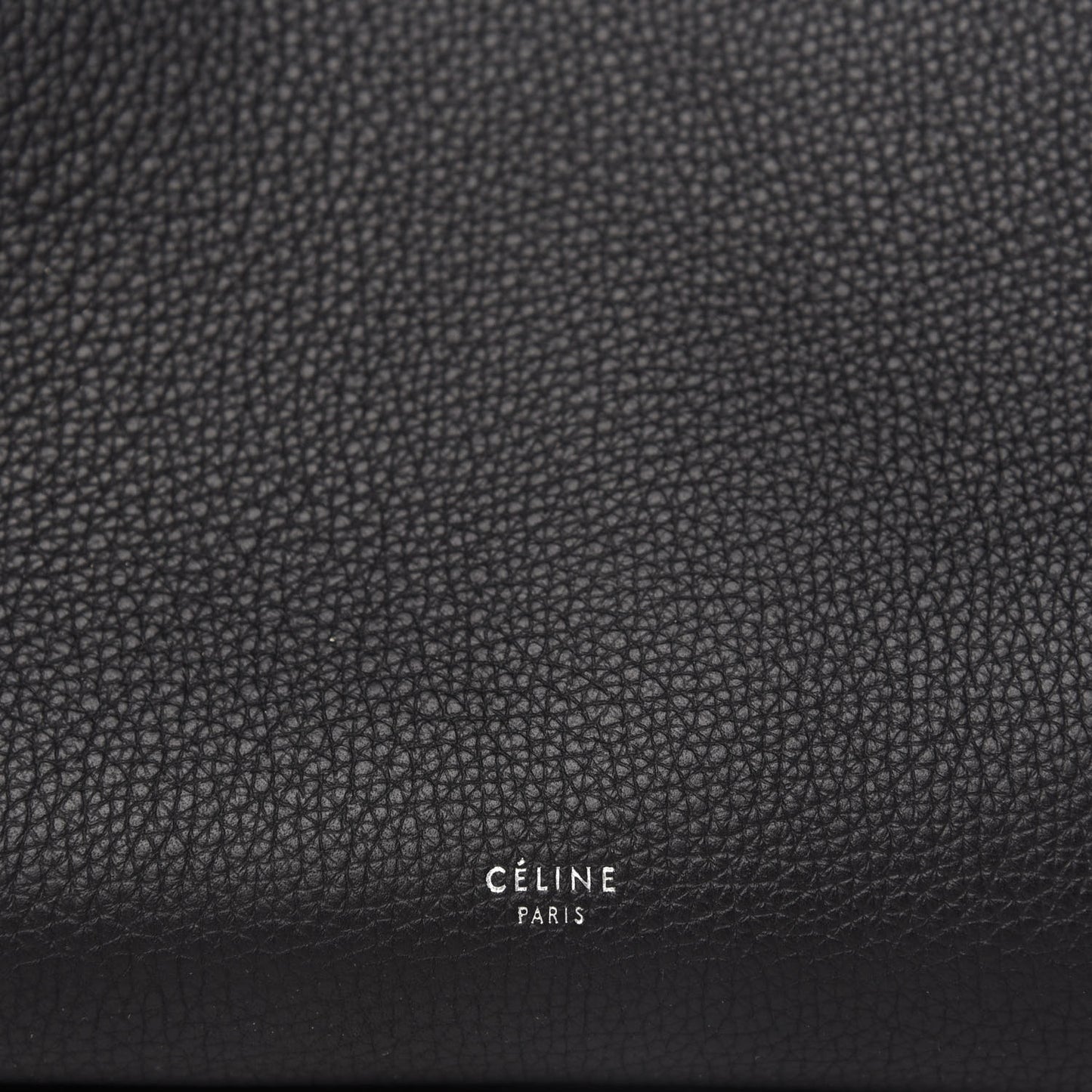 Supple Grained Calfskin Small Long Strap Big Bag Black