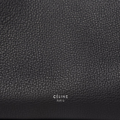 Celine Supple Grained Calfskin Small Long Strap Big Bag Black 8 of 9