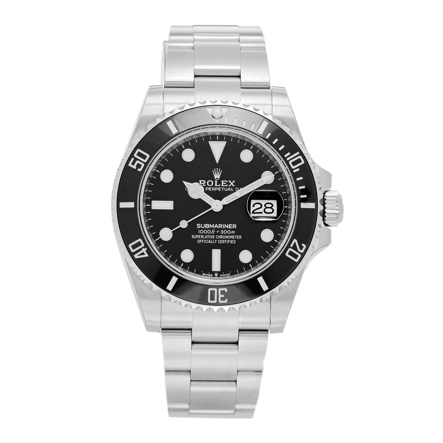 Rolex Stainless Steel 41mm Oyster Perpetual Submariner Date Watch Black 126610LN 1 of 5