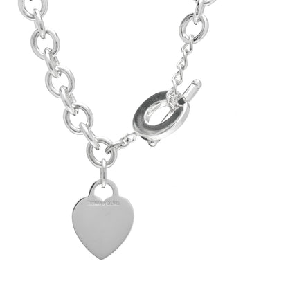 Tiffany Sterling Silver Heart Tag Toggle Necklace 4 of 4