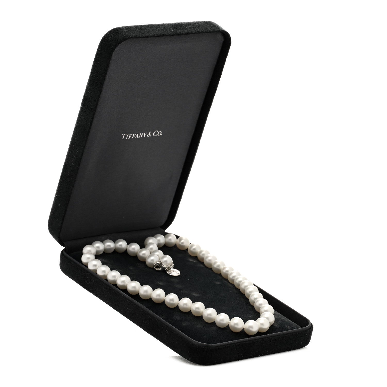 Tiffany Sterling Silver Freshwater Cultured Pearl 8-9mm Ziegfeld Necklace 6 of 7