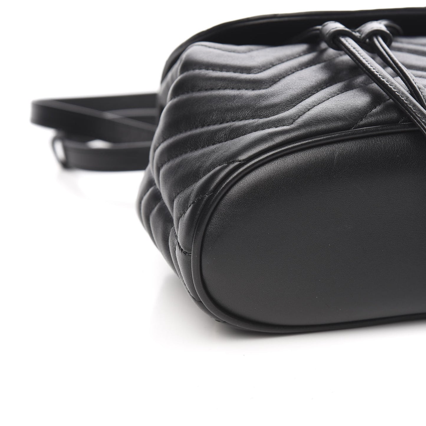 Calfskin Matelasse GG Marmont Flap Backpack Black
