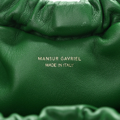 Mansur Gavriel Lambskin Mini Cloud Clutch Green 6 of 10