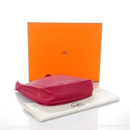 Hermes Taurillon Clemence Evelyne III GM Rubis 4 of 7