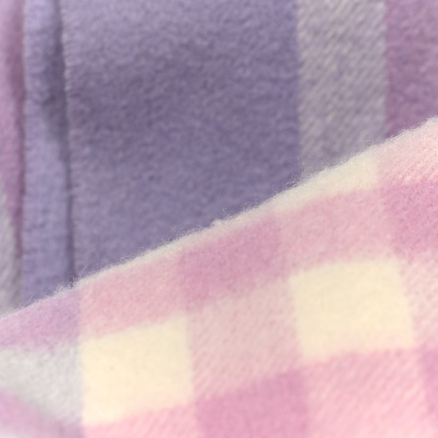 Cashmere Giant Heritage Check Fringe Scarf Pink