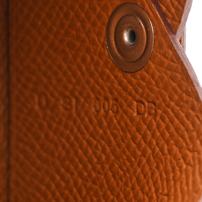 Hermes Epsom Calvi Card Case Gold 9 of 12