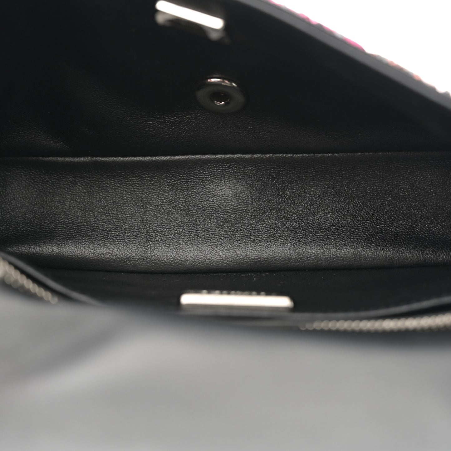Sequin Logo Small Flap Ruthenium Multicolor