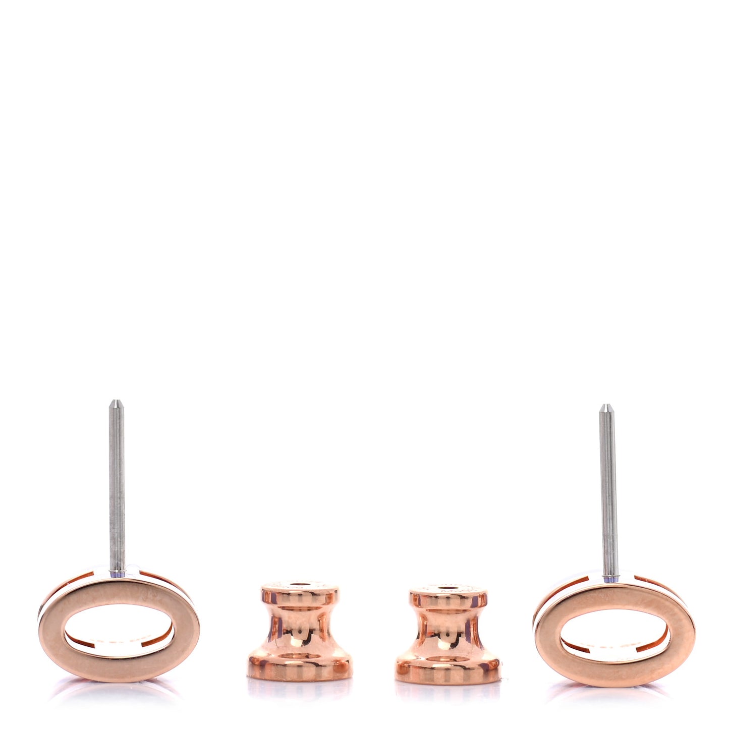 Rose Gold Lacquered Mini Pop H Earrings Lilac