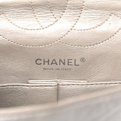Chanel Metallic Aged Calfskin Quilted 2.55 Reissue 226 Flap Silver 5 of 21