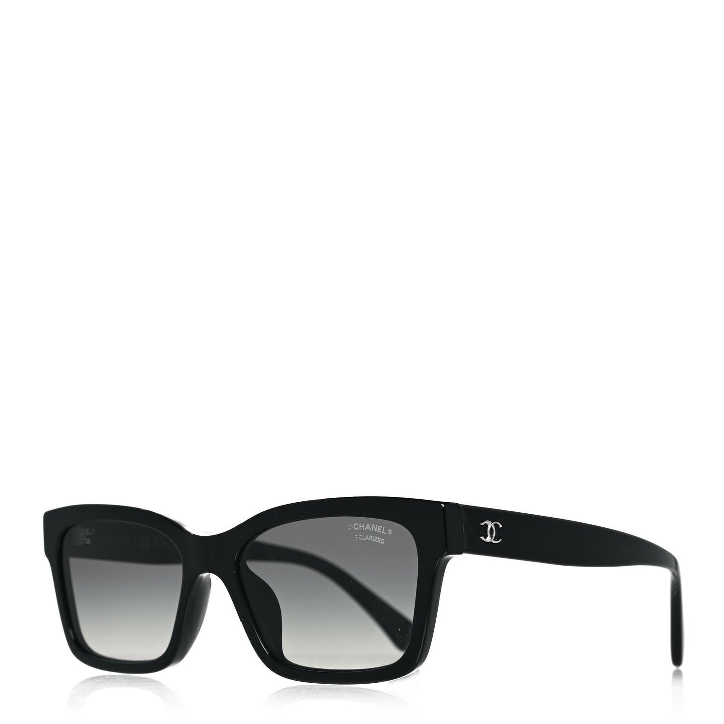 Acetate Polarized Square Sunglasses 5417-A Black