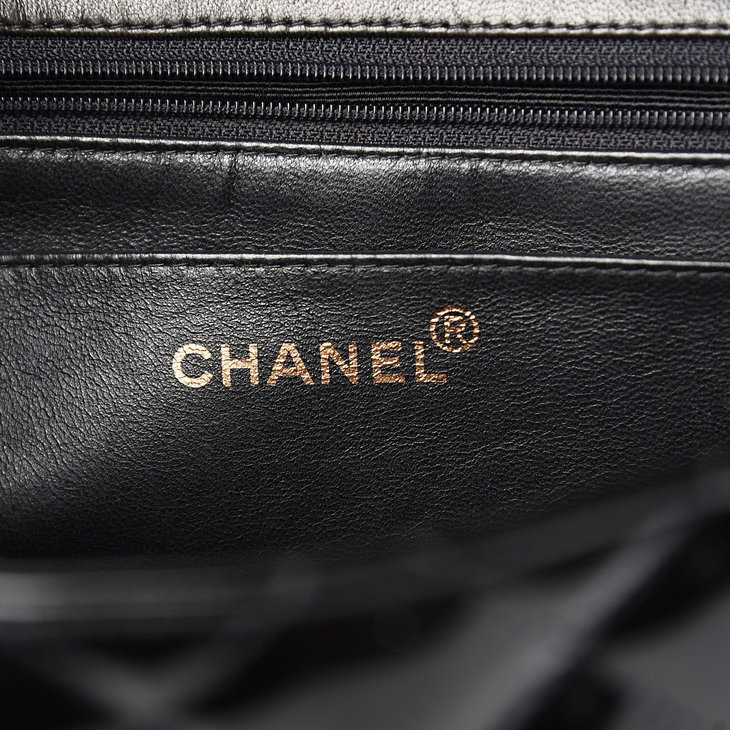 Patent Quilted Jumbo Kelly Flap Black