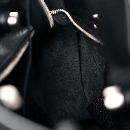 Balenciaga Veau Grana Perforated Blackout Hardware City Black 15 of 17
