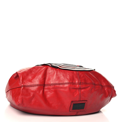 Valentino Garavani Nappa Petale Rose Hobo Red 4 of 10