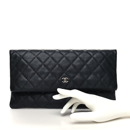 Chanel Caviar Quilted CC Beauty Clutch Black 2 of 11