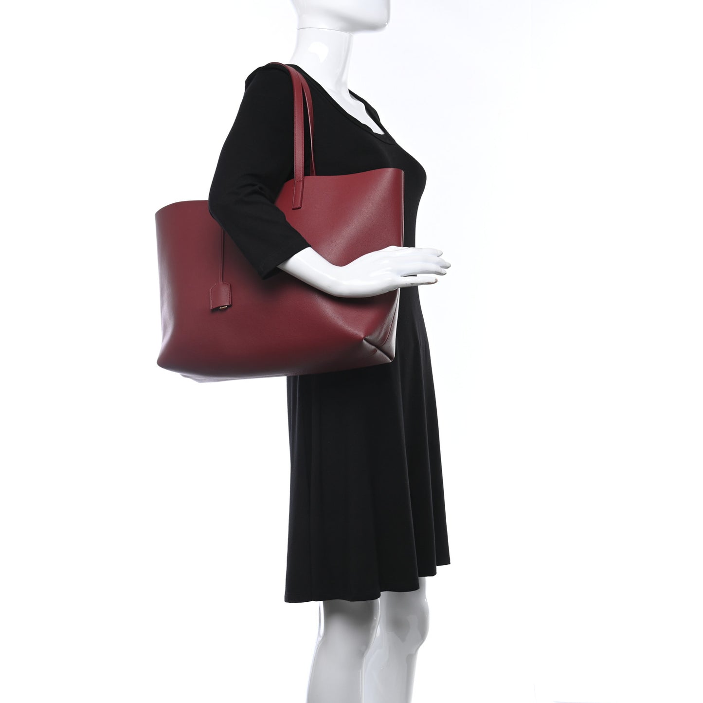 Calfskin Large Shopping Tote Palissandre