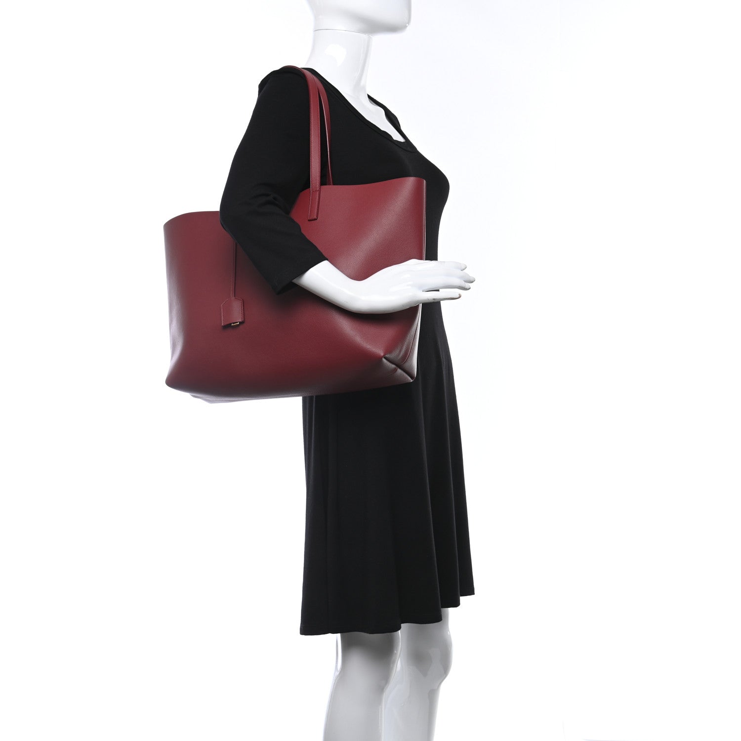 Saint Laurent Calfskin Large Shopping Tote Palissandre 2 of 10