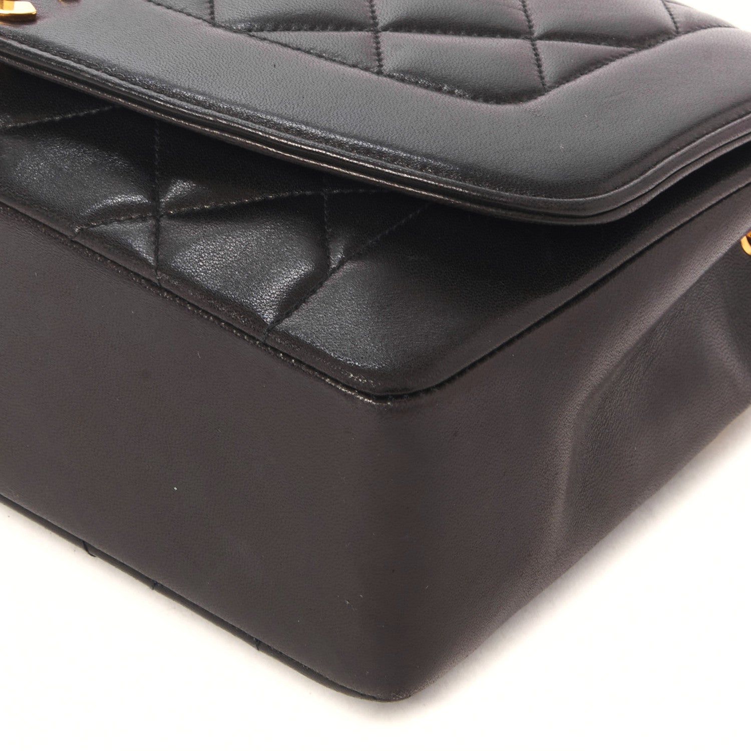 Chanel Lambskin Quilted Medium Single Flap Dark Brown 8 of 9