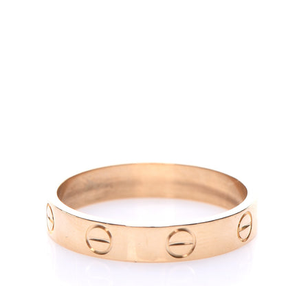 Cartier 18K Yellow Gold 3.5mm LOVE Wedding Band Ring 55 7.25 3 of 6