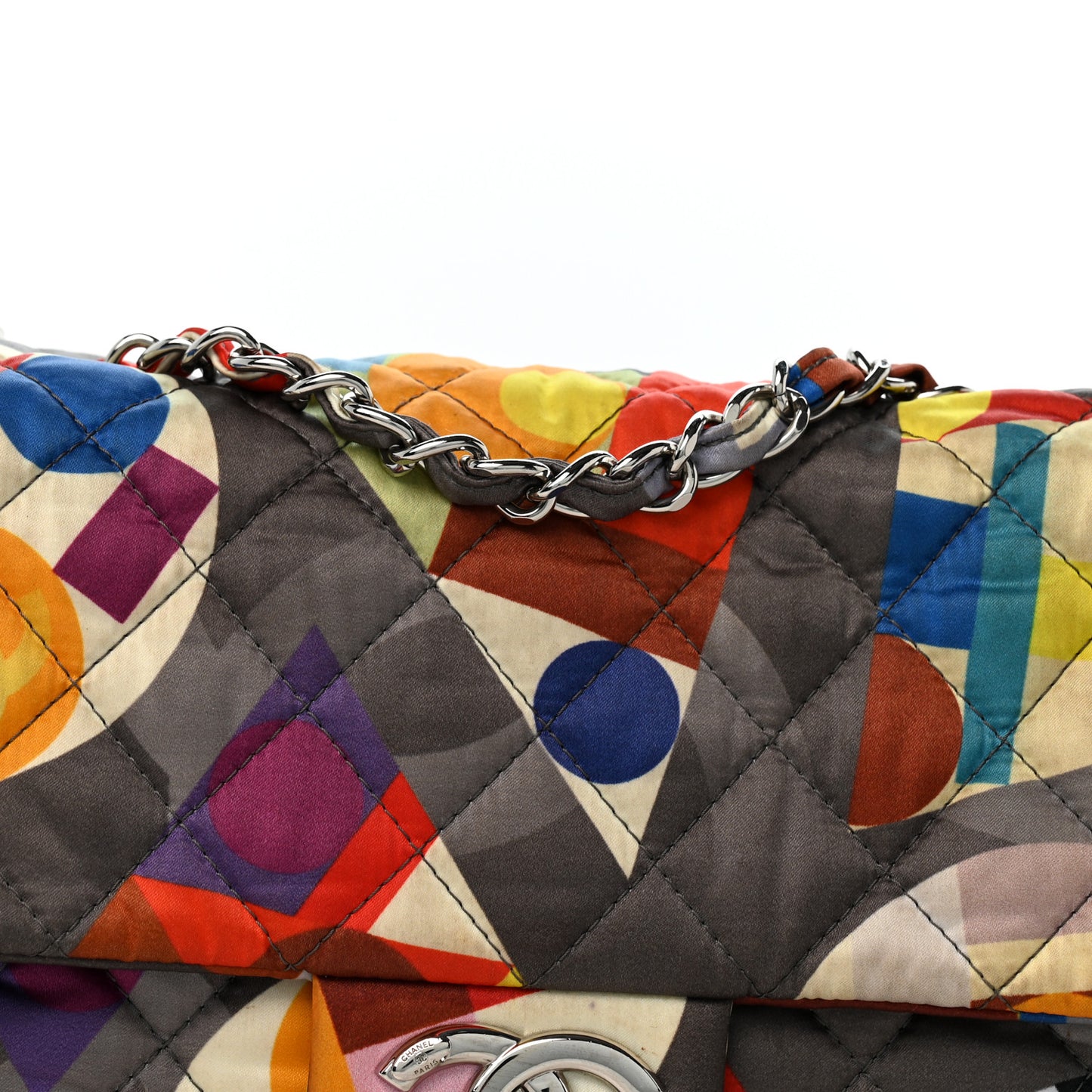 Nylon Printed Small Coco Color Flap Multicolor