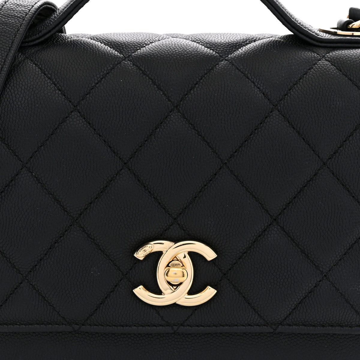 Caviar Quilted Medium Business Affinity Flap Black