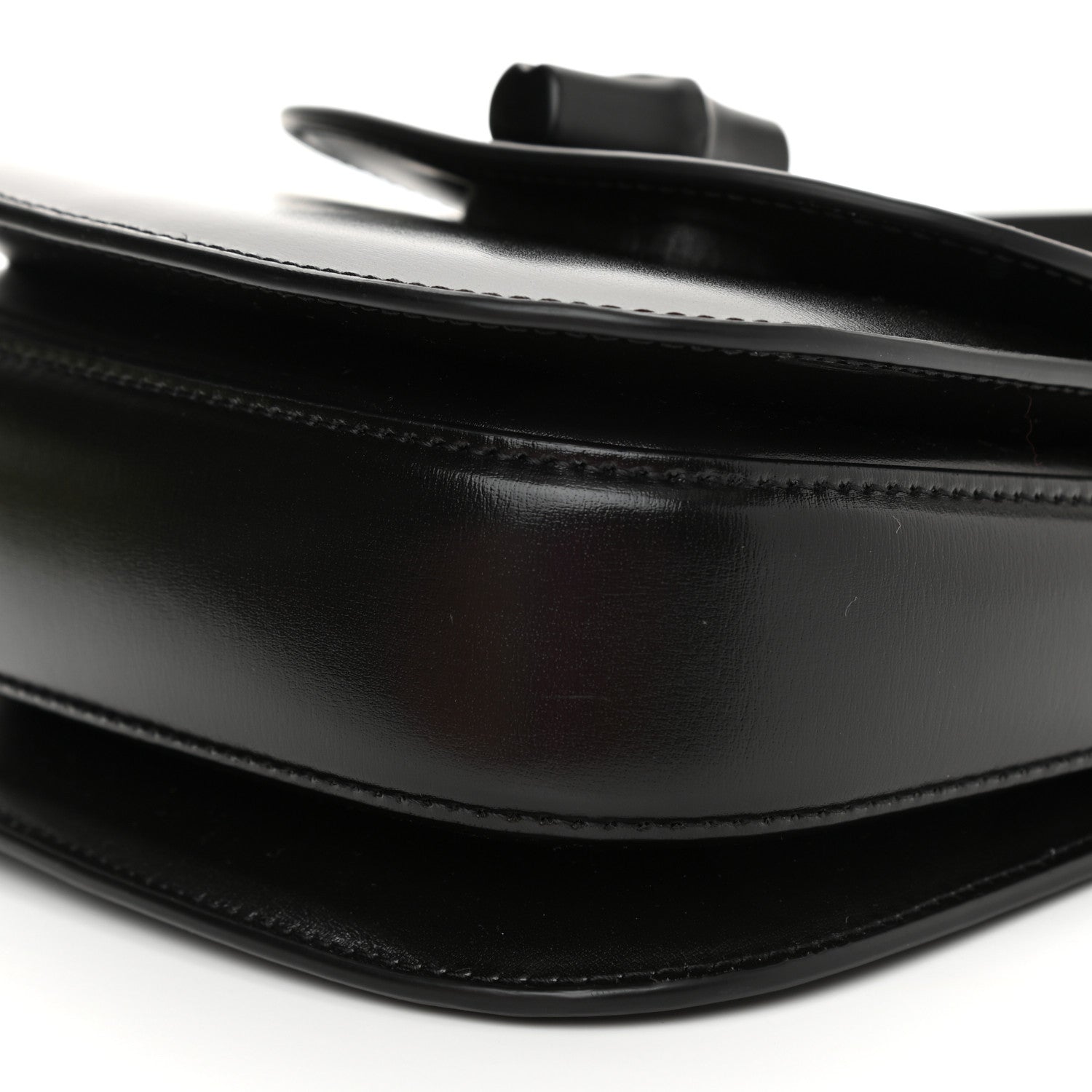 Gucci Boarded Dyana Lux Calfskin Web Monochrome Mini Bamboo 1947 Top Handle Bag Black 10 of 12