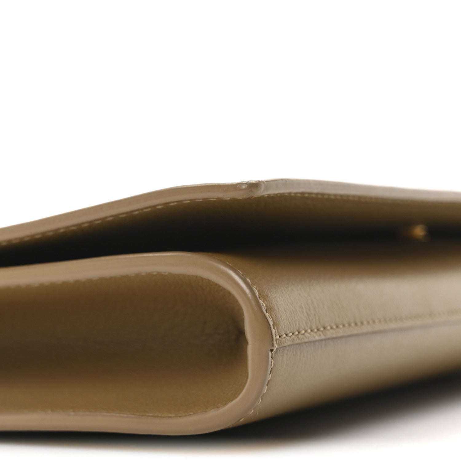 Saint Laurent Calfskin Monogram Large Belle De Jour Clutch Beige 9 of 10