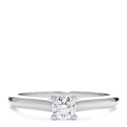 Cartier Platinum Diamond .24ct Solitaire Engagement Ring 49 4.75 1 of 6