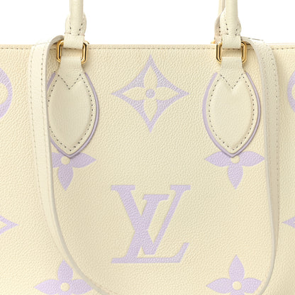 Louis Vuitton Empreinte Monogram Giant Onthego MM Latte Bubble Tea 7 of 11