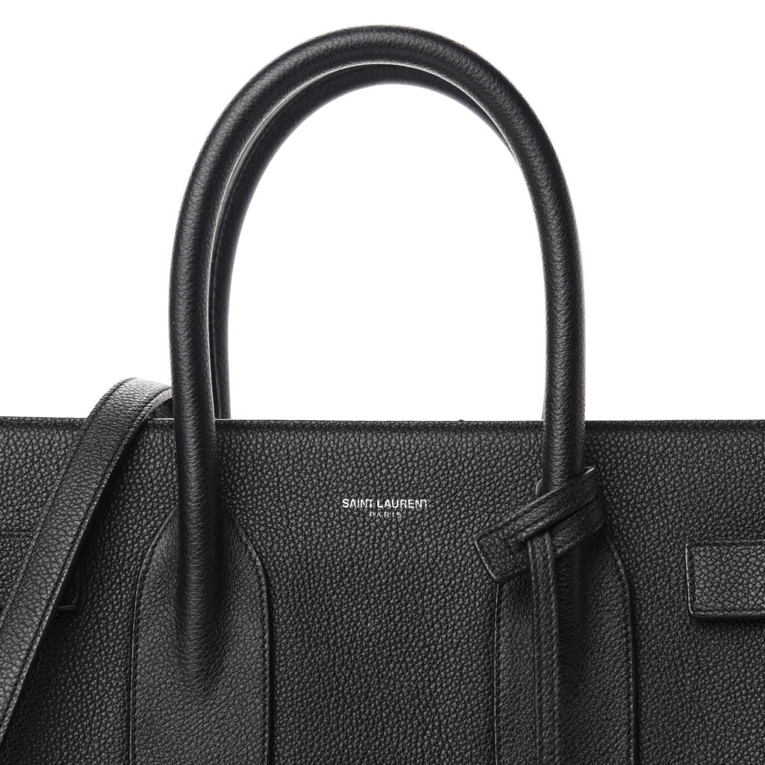 Saint Laurent Grained Calfskin Small Sac De Jour Black 13 of 13