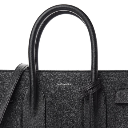 Saint Laurent Grained Calfskin Small Sac De Jour Black 13 of 13