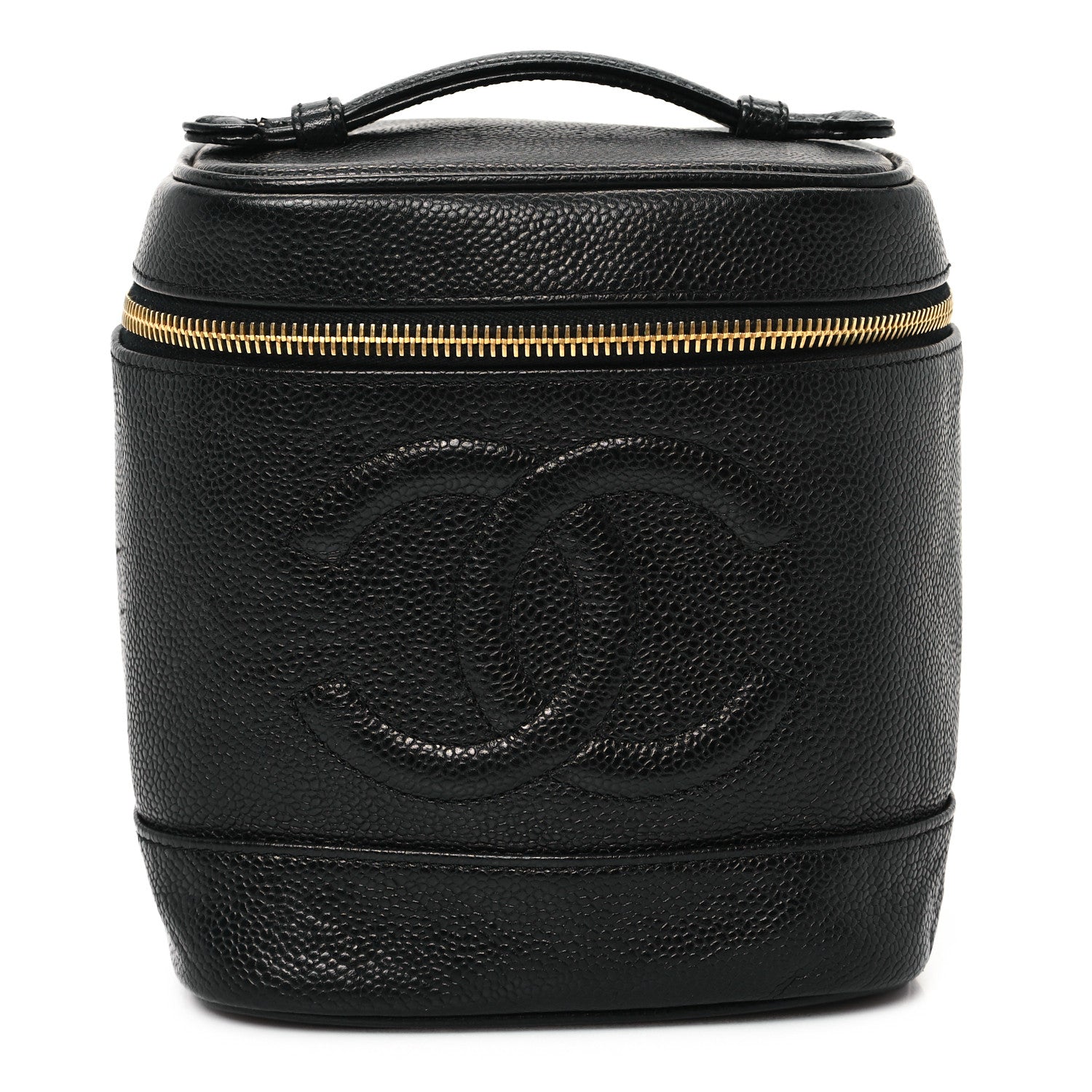 Chanel Caviar Vanity Cosmetic Case Black 1 of 12
