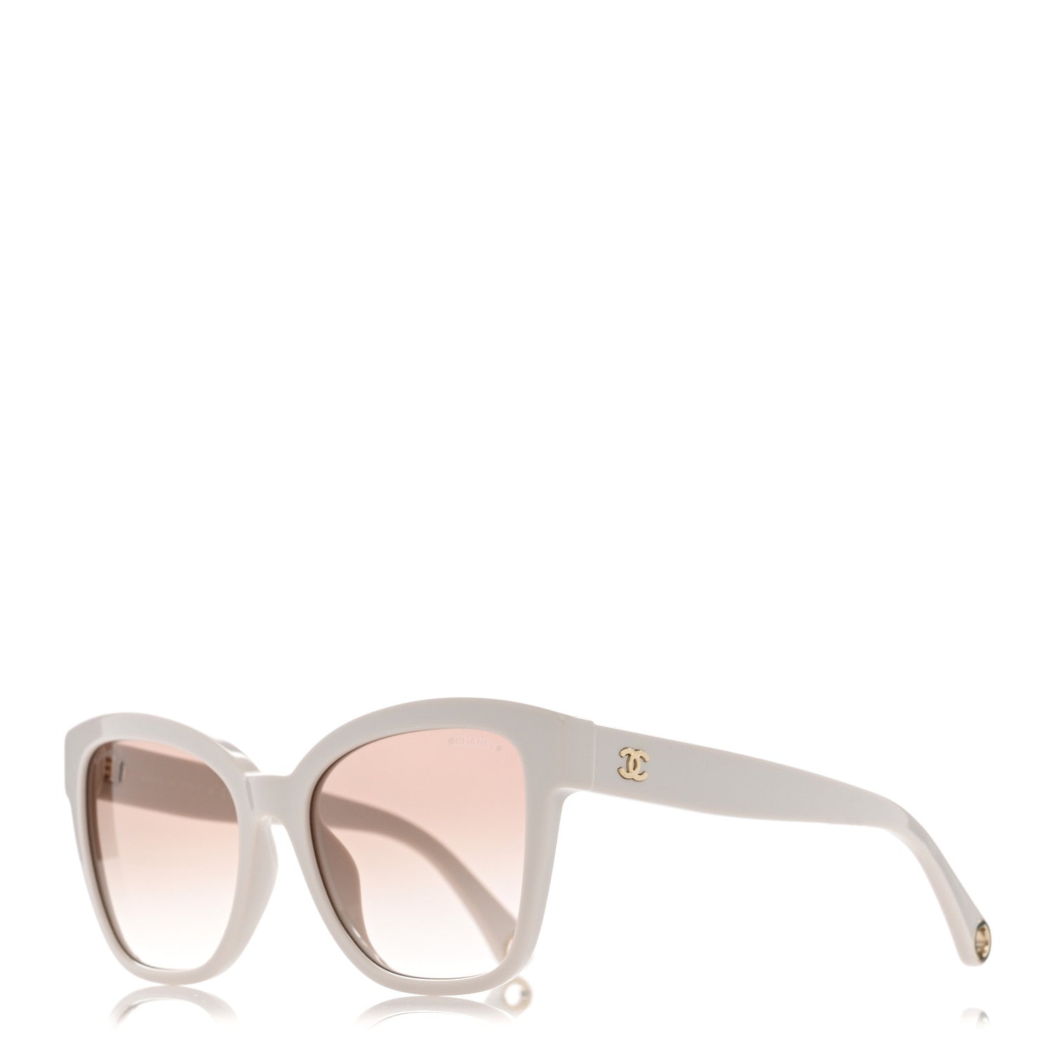 Chanel Acetate Chain Square Sunglasses 5487-A White 1 of 9