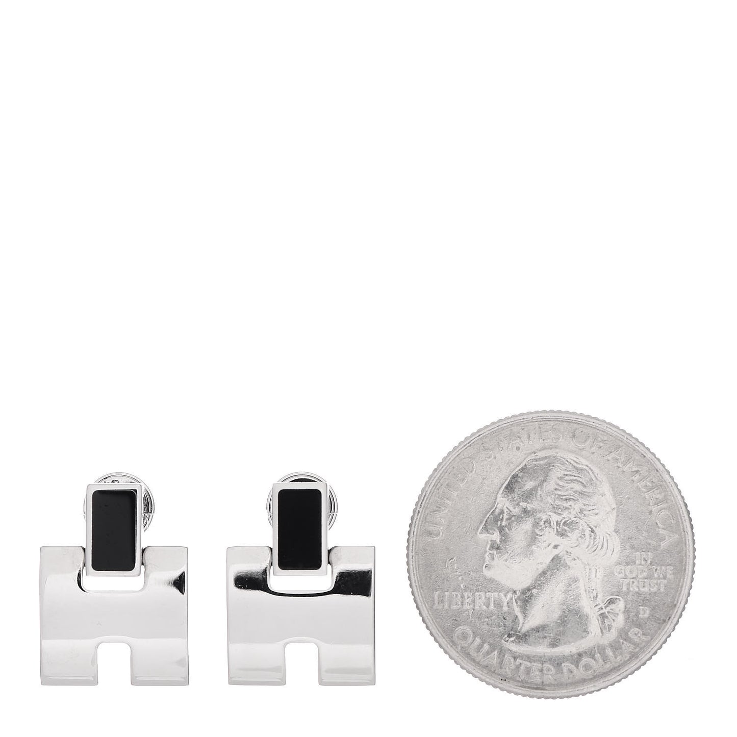 Palladium Lacquer Eileen Earrings Black
