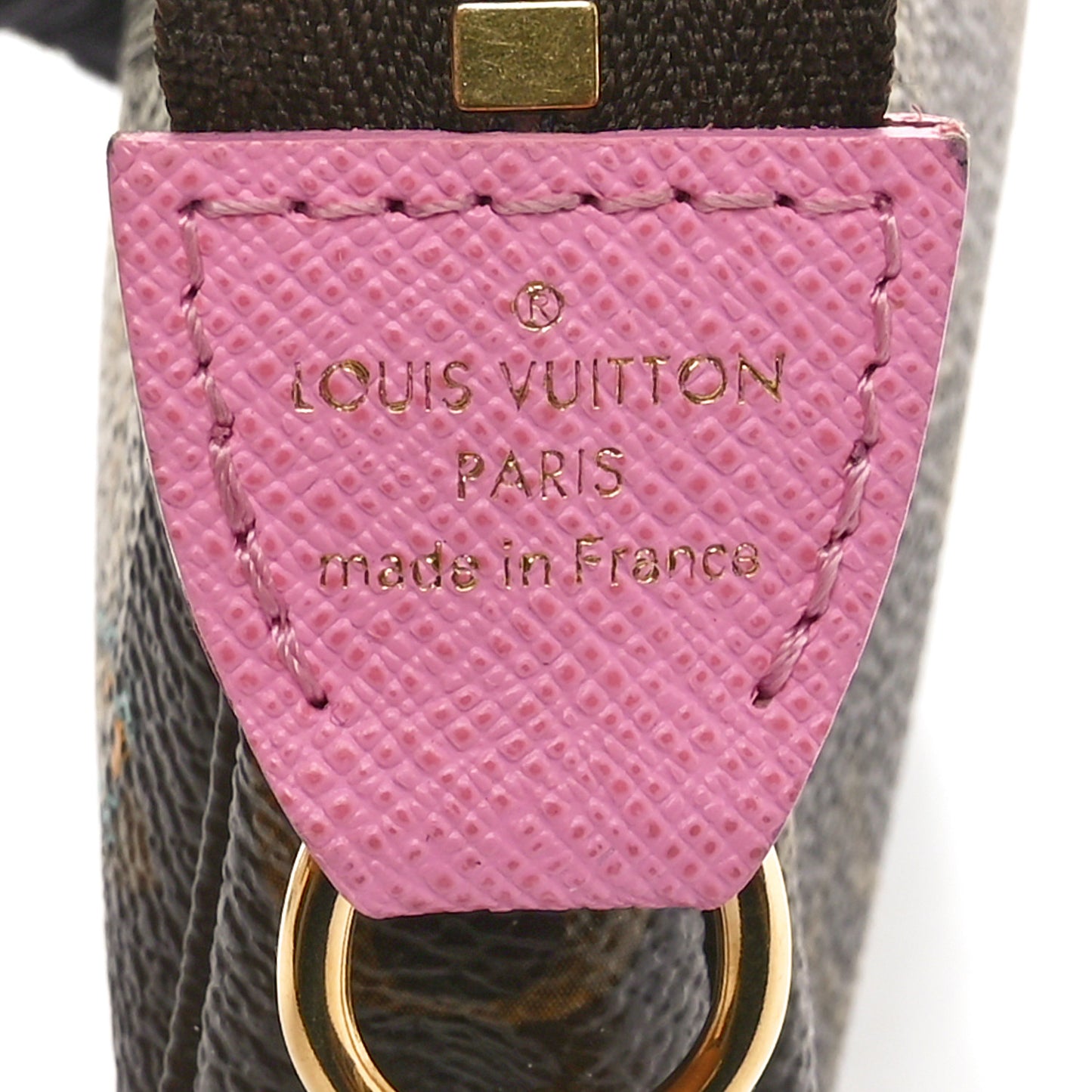 Monogram 2022 Christmas Animation Paris Mini Pochette Accessories Pink