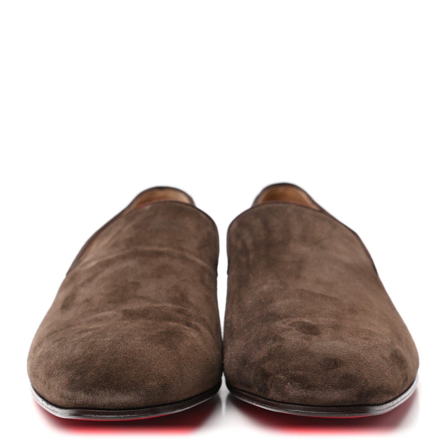 Christian Louboutin Veau Velours Mens Dandelion Flat Loafers 46 Arabica 2 of 8