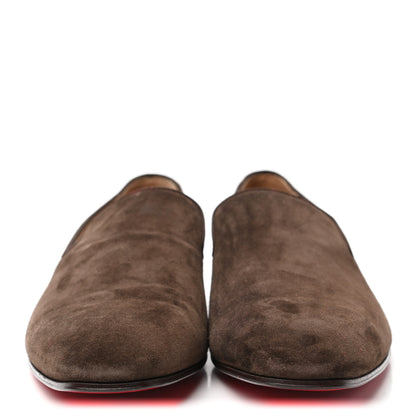 Christian Louboutin Veau Velours Mens Dandelion Flat Loafers 46 Arabica 2 of 8