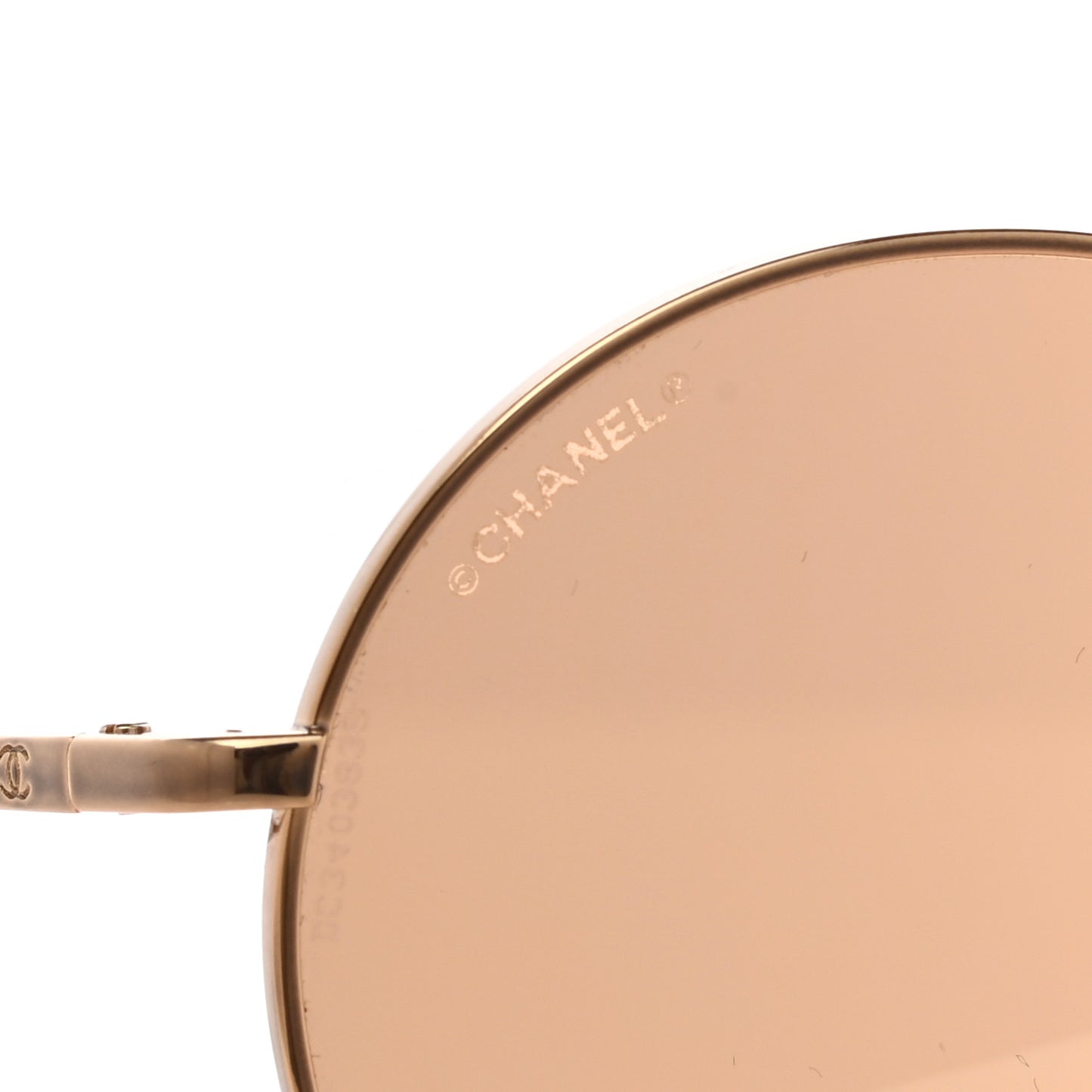 Metal Winter Round Sunglasses 4232 Gold