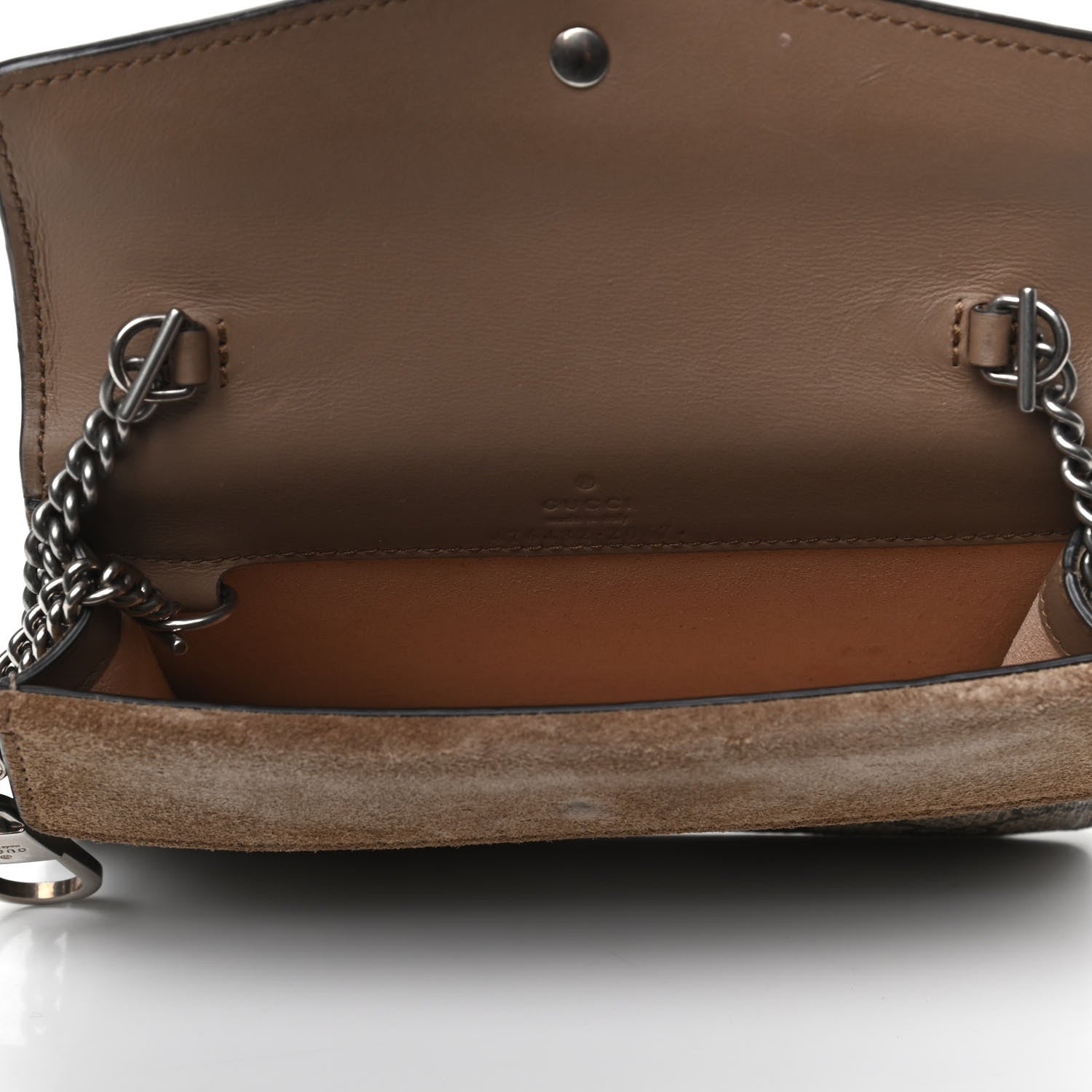 Gucci GG Supreme Monogram Super Mini Dionysus Shoulder Bag Taupe 5 of 8