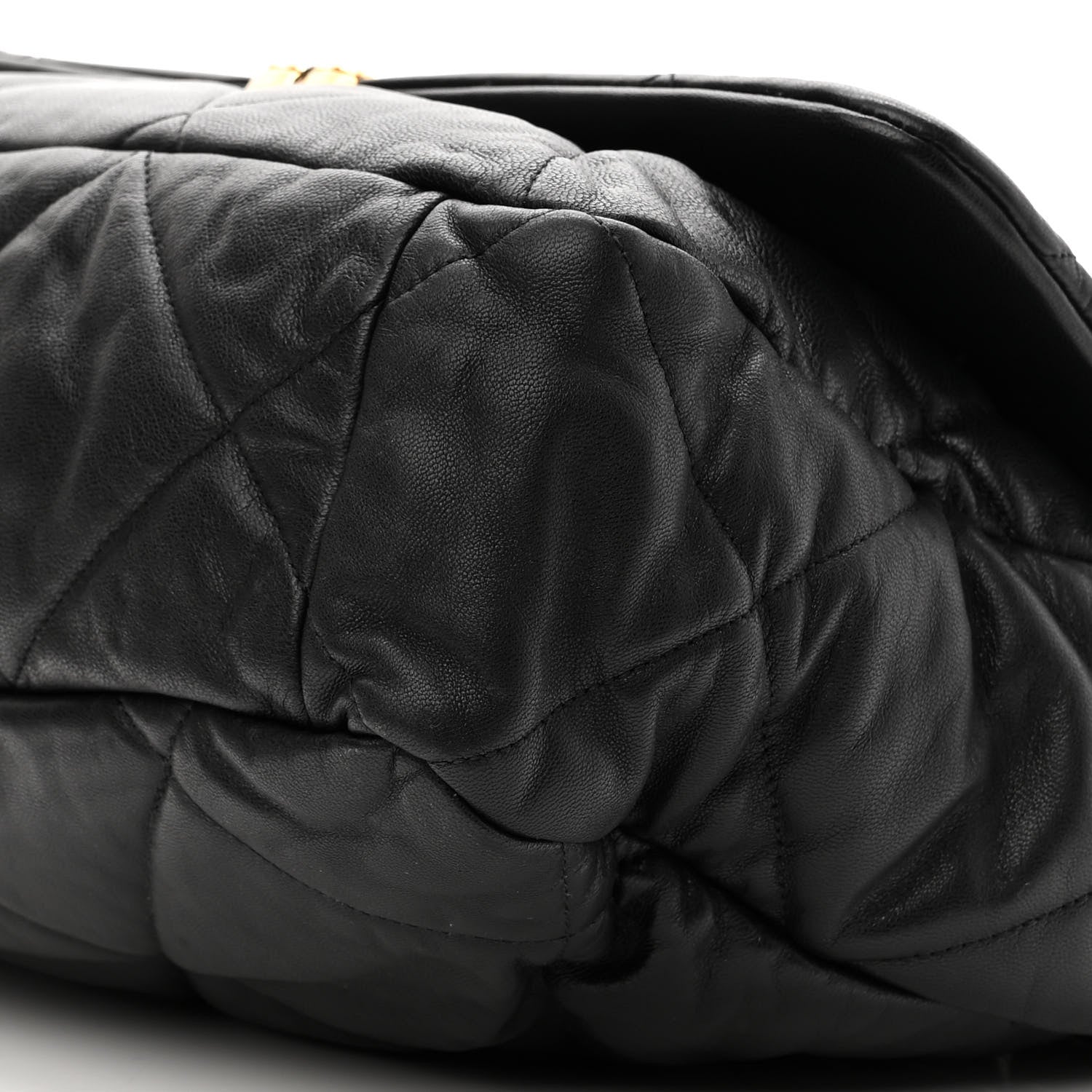 Chanel Lambskin Quilted Maxi Chanel 19 Flap Black 10 of 10