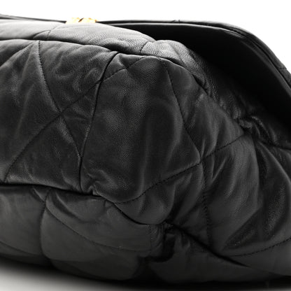 Chanel Lambskin Quilted Maxi Chanel 19 Flap Black 10 of 10