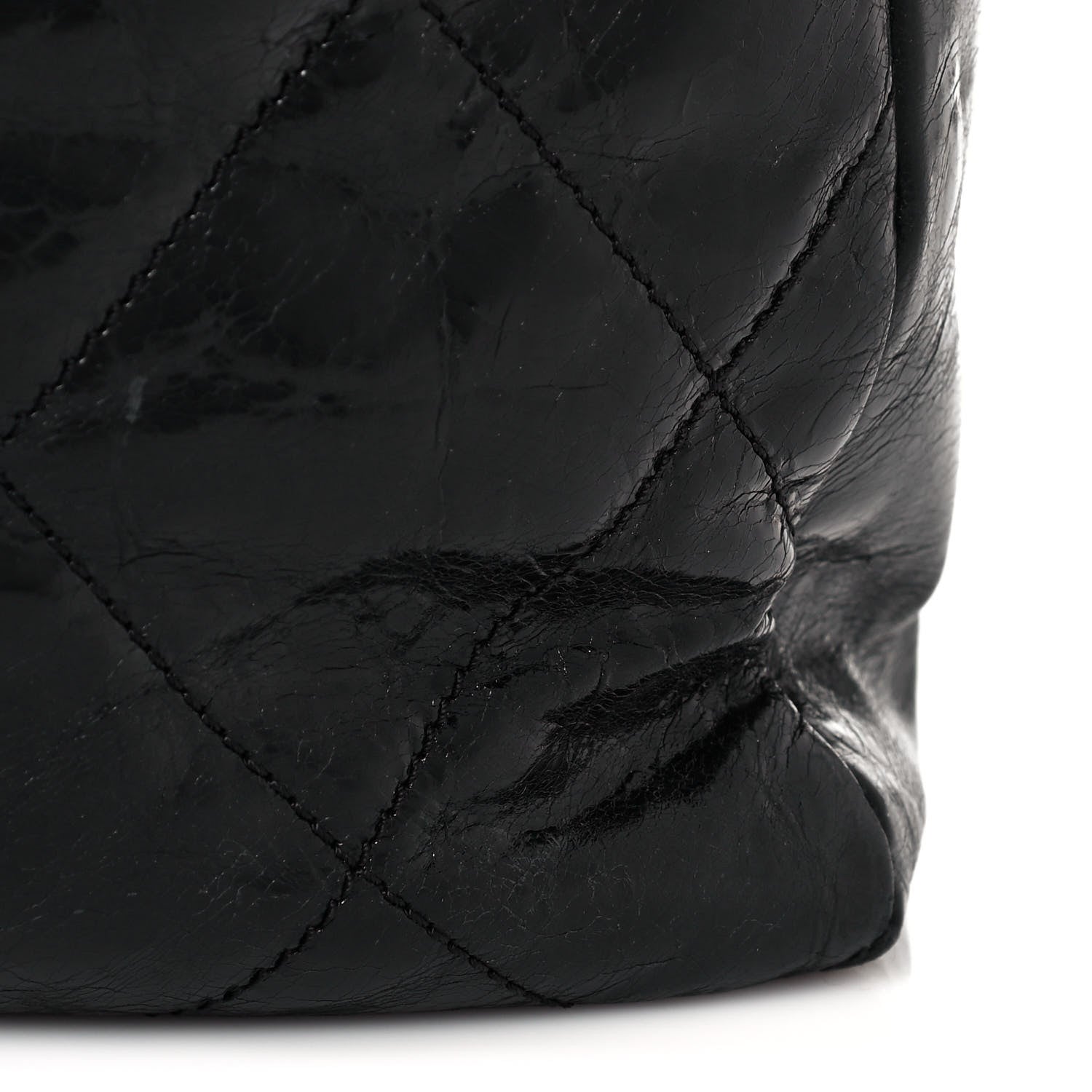 Chanel Glazed Calfskin Quilted Tweed Portobello Tote Black Pink 14 of 15