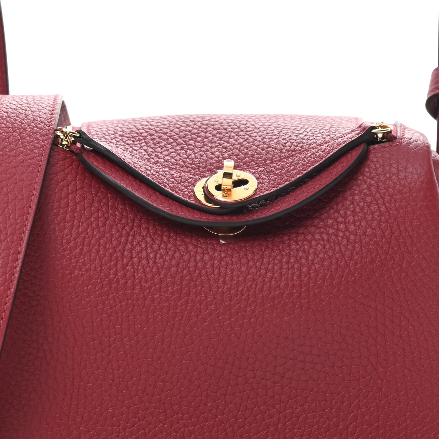 Taurillon Clemence Mini Lindy 20 Rouge Grenat