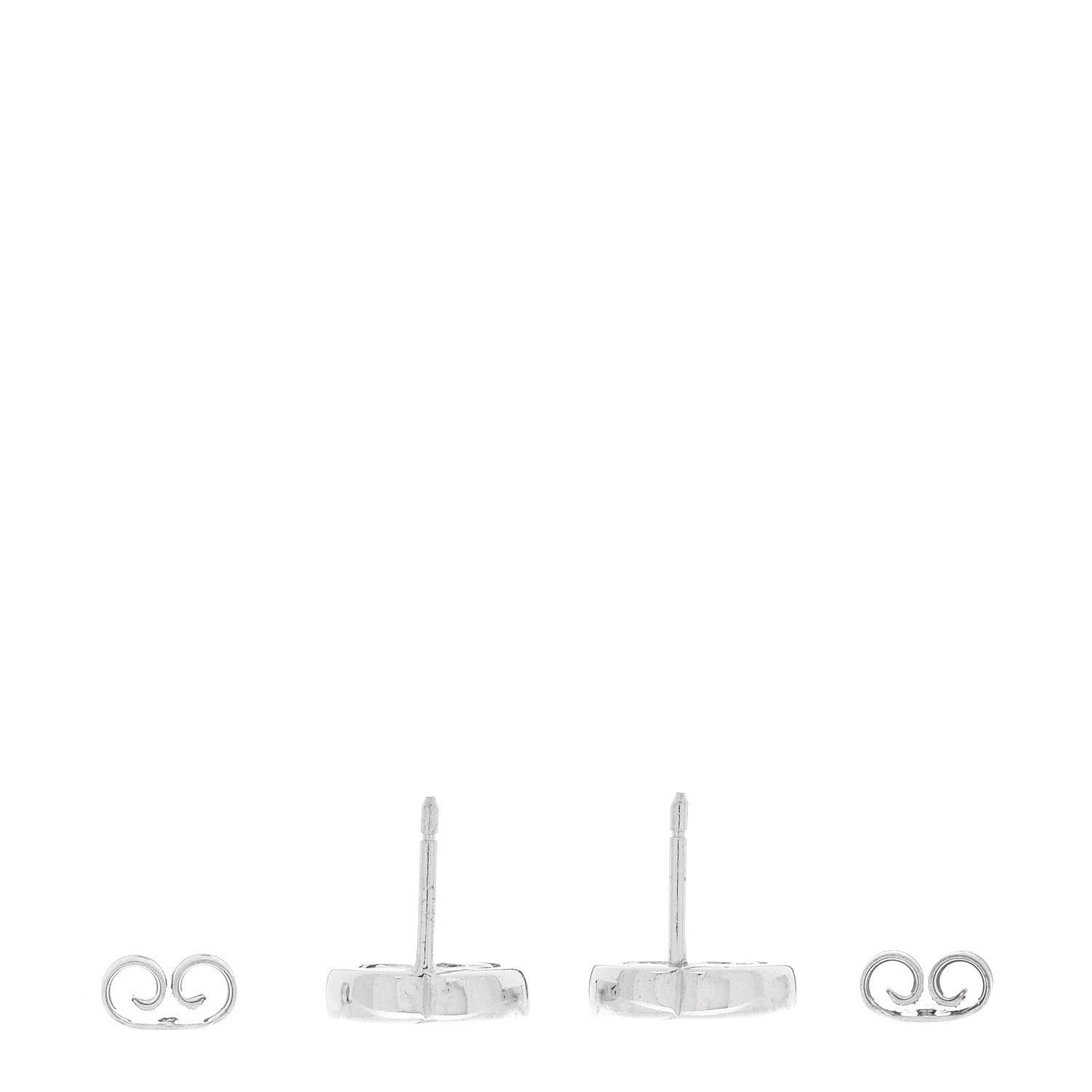 Gucci Sterling Silver Interlocking GG Stud Earrings 3 of 4