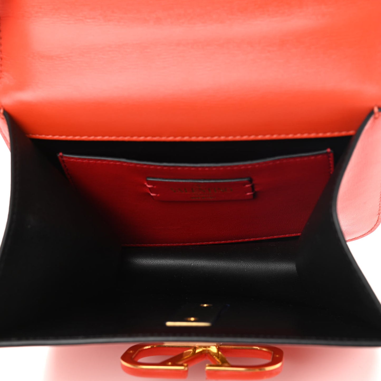 Smooth Calfskin Small VSling Shoulder Bag Orange